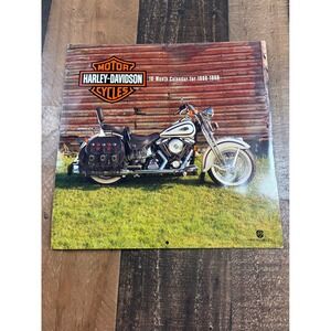 Vintage 1998 1999 Harley-Davidson 16 Month Wall Calendar American Greetings Bike